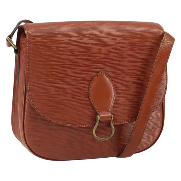 LOUIS VUITTON Epi Saint Cloud GM Shoulder Bag Brown M52193 LV Auth 165452