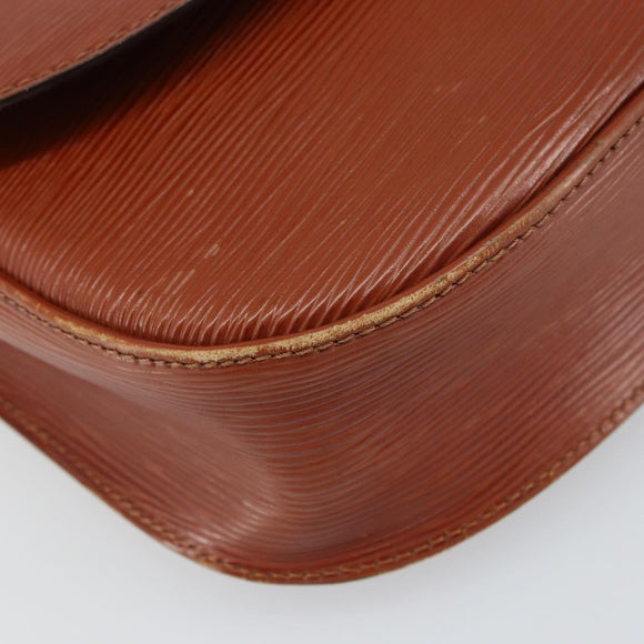 LOUIS VUITTON Epi Saint Cloud GM Shoulder Bag Brown M52193 LV Auth 165452
