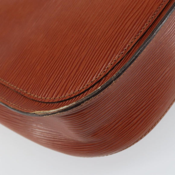 LOUIS VUITTON Epi Saint Cloud GM Shoulder Bag Brown M52193 LV Auth 165452