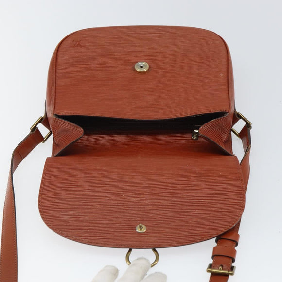 LOUIS VUITTON Epi Saint Cloud GM Shoulder Bag Brown M52193 LV Auth 165452