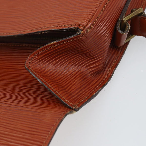 LOUIS VUITTON Epi Saint Cloud GM Shoulder Bag Brown M52193 LV Auth 165452