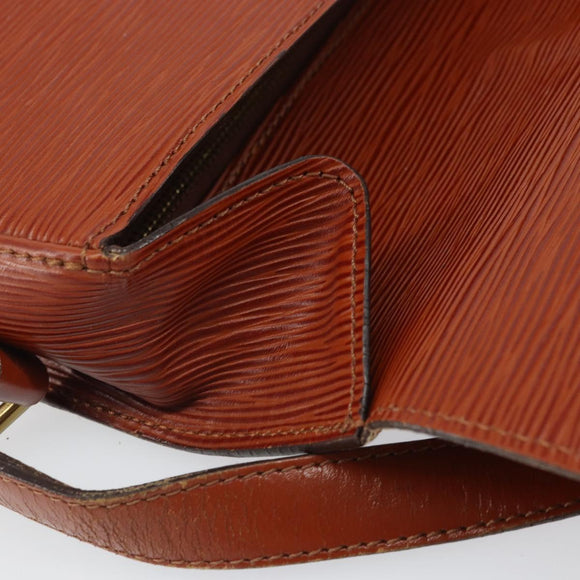LOUIS VUITTON Epi Saint Cloud GM Shoulder Bag Brown M52193 LV Auth 165452