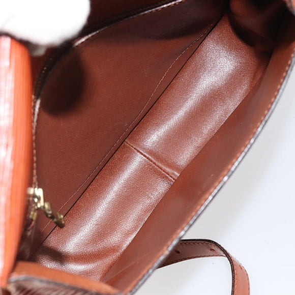 LOUIS VUITTON Epi Saint Cloud GM Shoulder Bag Brown M52193 LV Auth 165452