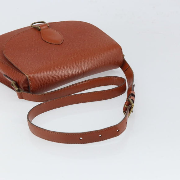LOUIS VUITTON Epi Saint Cloud GM Shoulder Bag Brown M52193 LV Auth 165452