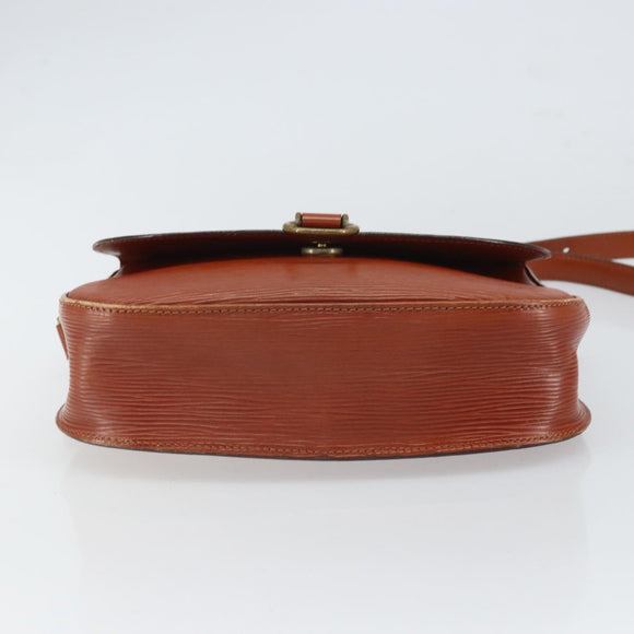 LOUIS VUITTON Epi Saint Cloud GM Shoulder Bag Brown M52193 LV Auth 165452