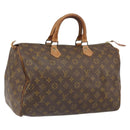 LOUIS VUITTON Monogram Speedy 35 Hand Bag M41524 LV Auth 165455A-1