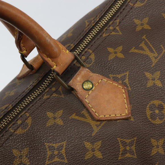 LOUIS VUITTON Monogram Speedy 35 Hand Bag M41524 LV Auth 165455A