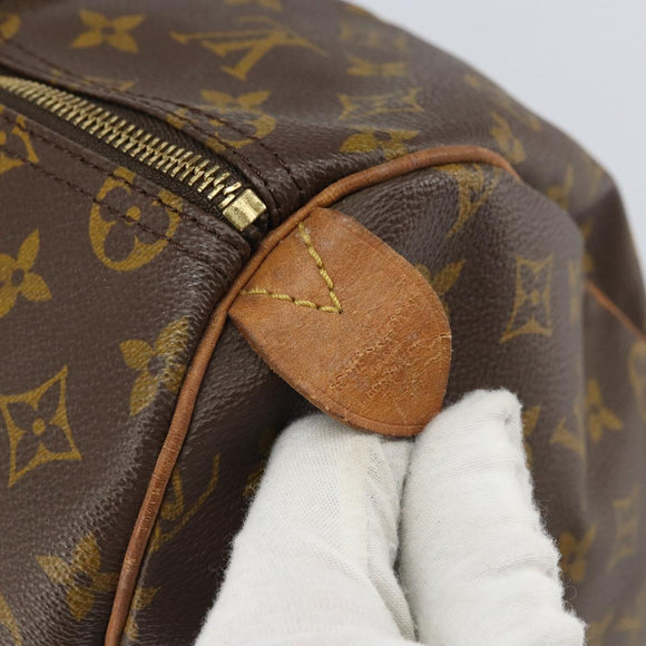 LOUIS VUITTON Monogram Speedy 35 Hand Bag M41524 LV Auth 165455A