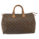 LOUIS VUITTON Monogram Speedy 35 Hand Bag M41524 LV Auth 165455A-14