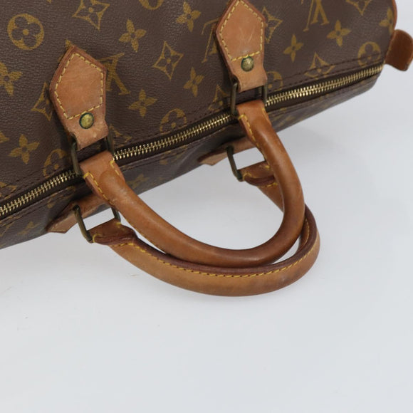 LOUIS VUITTON Monogram Speedy 35 Hand Bag M41524 LV Auth 165455A