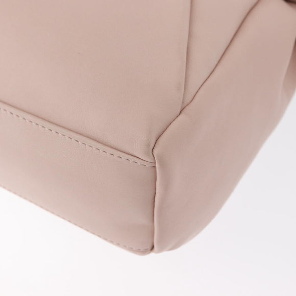 Salvatore Ferragamo Vala Ribbon Schoudertas Leer Roze Goud Auth 165457
