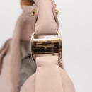 Salvatore Ferragamo Vala Ribbon Schoudertas Leer Roze Goud Auth 165457-9