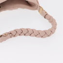 Salvatore Ferragamo Vala Ribbon Schoudertas Leer Roze Goud Auth 165457-7