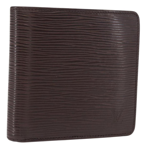 LOUIS VUITTON Epi Portefeuille Marco Bifold Wallet Mocha M6354D LV Auth 165463