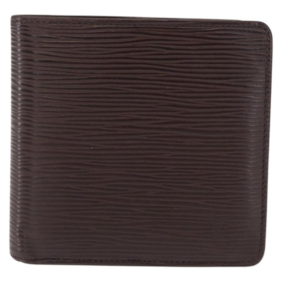 LOUIS VUITTON Epi Portefeuille Marco Bifold Wallet Mocha M6354D LV Auth 165463