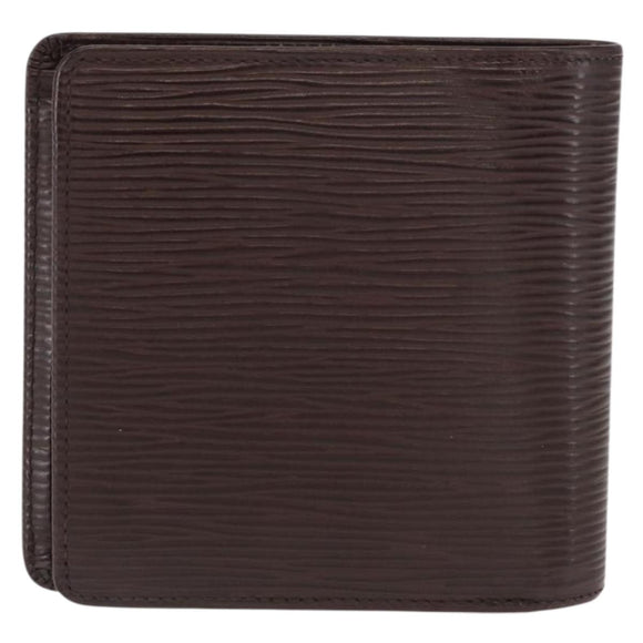LOUIS VUITTON Epi Portefeuille Marco Bifold Wallet Mocha M6354D LV Auth 165463