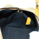 Christian Dior Trotter Canvas Saddle Oblique Dior Lanco Bag Yellow Auth 165473SAM-22