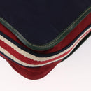 GUCCI Shoulder Bag Nylon Navy Silver 189662 Auth 165474-13