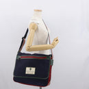 GUCCI Shoulder Bag Nylon Navy Silver 189662 Auth 165474-24