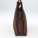 HERMES Her Line Tote MM Tote Bag Canvas Brown Auth 165475-3
