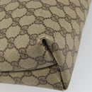 GUCCI GG Supreme Web Sherry Line Tote Bag PVC Beige Gold 89 02 003 Auth 165476-13