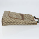 GUCCI GG Supreme Web Sherry Line Tote Bag PVC Beige Gold 89 02 003 Auth 165476-4