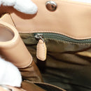 Christian Dior Trotter Canvas Tote Bag Green Silver Auth 165477V-22