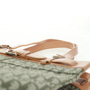 Christian Dior Trotter Canvas Tote Bag Green Silver Auth 165477V-14