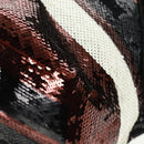 PRADA Sequin Tote Bag Nylon Gold Black Auth 165478V-15