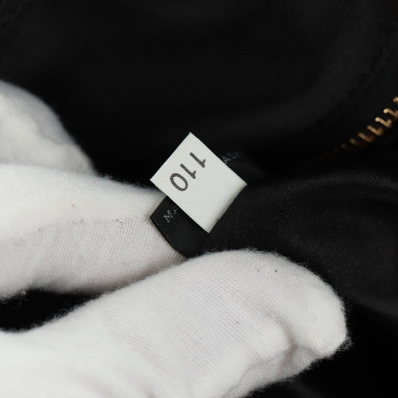 PRADA Sequin Tote Bag Nylon Gold Black Auth 165478V