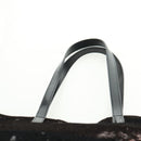 PRADA Sequin Tote Bag Nylon Gold Black Auth 165478V-14