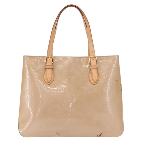 LOUIS VUITTON Monogram Vernis Brentwood Shoulder Bag Noisette M91511 Auth 165479