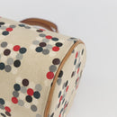 BURBERRY Blue Label Hand Bag Canvas Multicolor Silver Auth 165482-15