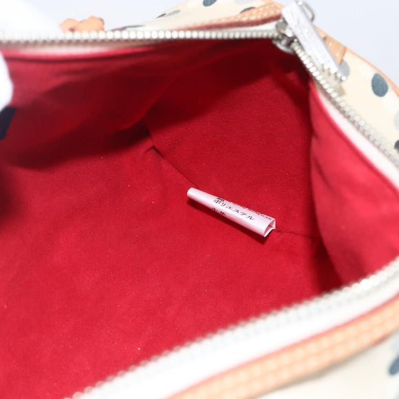 BURBERRY Blue Label Hand Bag Canvas Multicolor Silver Auth 165482
