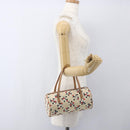 BURBERRY Blue Label Hand Bag Canvas Multicolor Silver Auth 165482-19