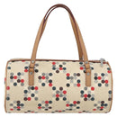 BURBERRY Blue Label Hand Bag Canvas Multicolor Silver Auth 165482-13