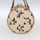 BURBERRY Blue Label Hand Bag Canvas Multicolor Silver Auth 165482-4