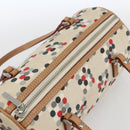 BURBERRY Blue Label Hand Bag Canvas Multicolor Silver Auth 165482-6