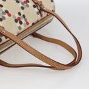 BURBERRY Blue Label Hand Bag Canvas Multicolor Silver Auth 165482-7