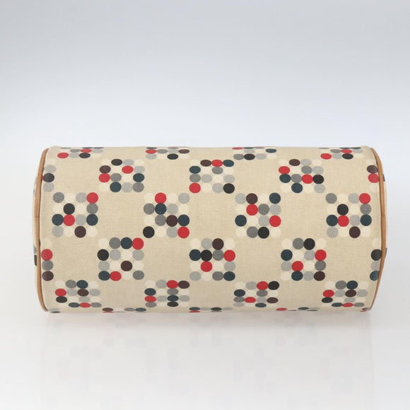 BURBERRY Blue Label Hand Bag Canvas Multicolor Silver Auth 165482