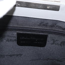 Salvatore Ferragamo Gancini Shoulder Bag Suede Gray Silver Auth 165484-12