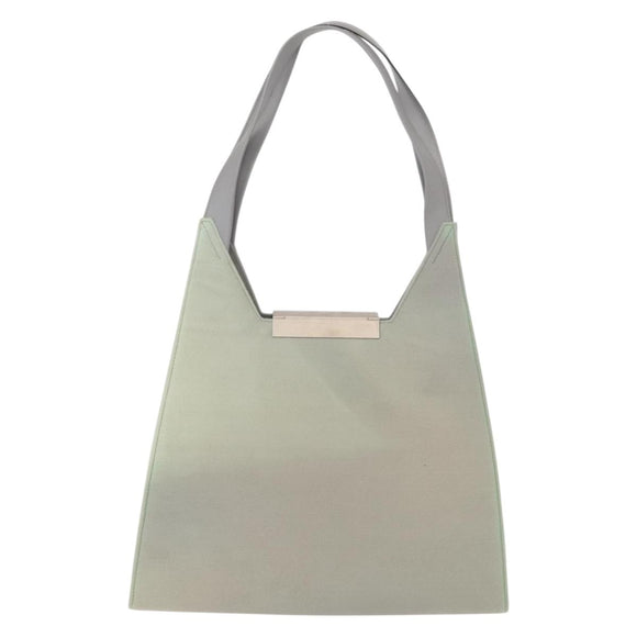 Salvatore Ferragamo Gancini Shoulder Bag Suede Gray Silver Auth 165484