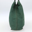 PRADA Hand Bag Nylon Green Silver Auth 165487-4
