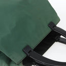 PRADA Hand Bag Nylon Green Silver Auth 165487-6