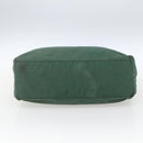 PRADA Hand Bag Nylon Green Silver Auth 165487-5