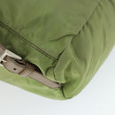 PRADA Backpack Nylon Green Silver Auth 165488-17