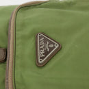 PRADA Backpack Nylon Green Silver Auth 165488-18