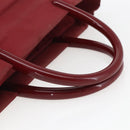 PRADA Hand Bag Nylon Red Silver Auth 165491-7
