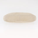 PRADA Chain Shoulder Bag Suede White Auth 165493-5
