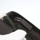 PRADA Shoulder Bag Nylon Khaki Silver Auth 165495-15